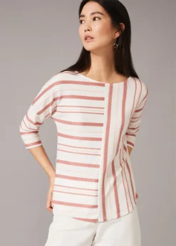 Elanna Textured Stripe Top