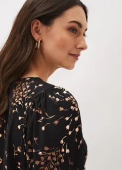 Jacinta Floral Foil Top -Bekleidung Verkaufsgeschäft 302943029 05 jacinta floral foil top