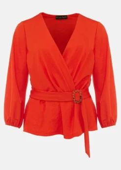 Brigitte Wrap Buckle Top -Bekleidung Verkaufsgeschäft 303225656 99 brigitte wrap buckle top