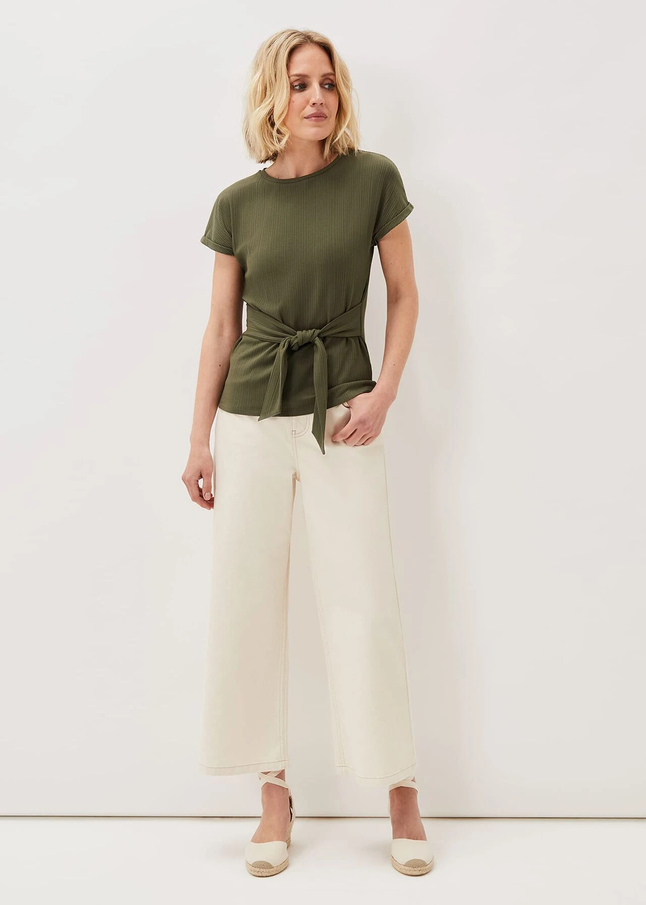 Jaylene Textured Tie Waist Top 3 Jaylene Textured Tie Waist Top – Bild 3