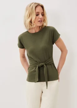 Jaylene Textured Tie Waist Top 9 Jaylene Textured Tie Waist Top -Bekleidung Verkaufsgeschäft 303271507 04 jaylene textured tie waist top