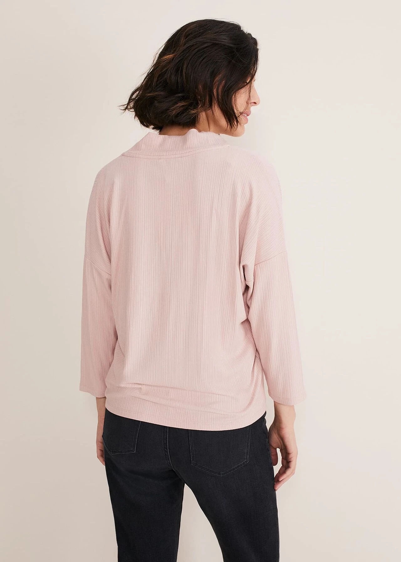 Shellie Textured V Neck Top 2 Shellie Textured V Neck Top – Bild 2