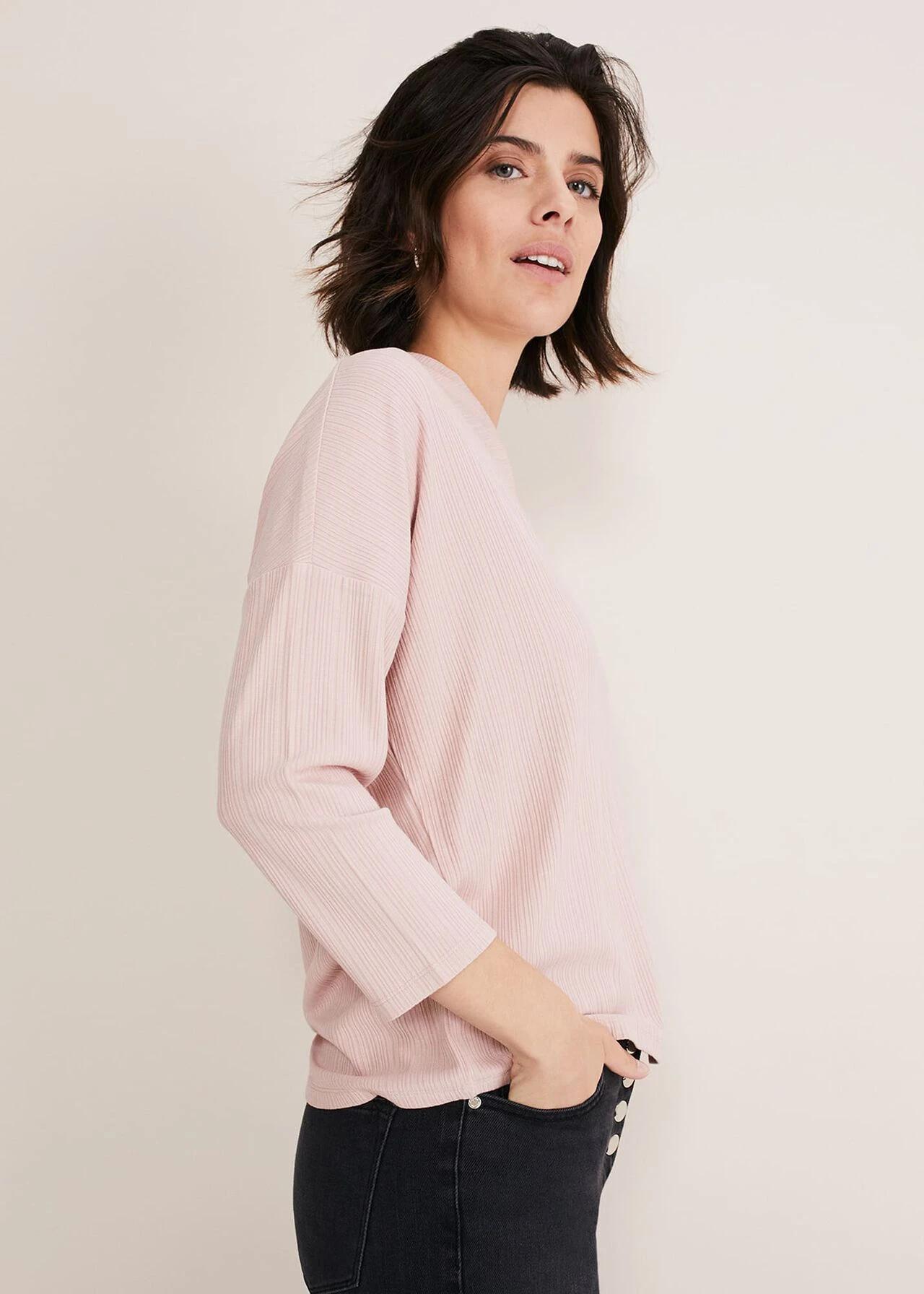 Shellie Textured V Neck Top 5 Shellie Textured V Neck Top – Bild 5