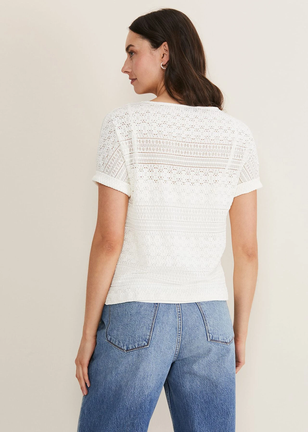 Emmlyn Lace Textured Top 2 Emmlyn Lace Textured Top – Bild 2