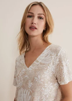 Elspeth V Neck Top -Bekleidung Verkaufsgeschäft 303391565 05 elspeth v neck top