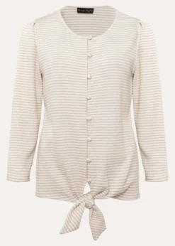 Krissie Textured Tie Front Top -Bekleidung Verkaufsgeschäft 303421543 99 krissie textured tie front top