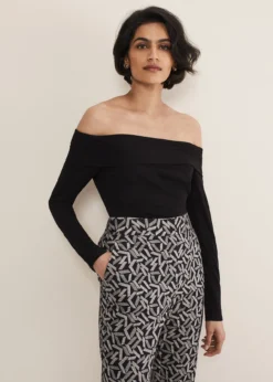 Emili Bardot Top -Bekleidung Verkaufsgeschäft 303428050 04 emili bardot top