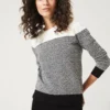 Jaliyah Jacquard Panel Knit Top