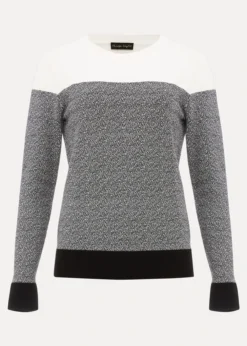 Jaliyah Jacquard Panel Knit Top -Bekleidung Verkaufsgeschäft 403348836 99 jaliyah jacquard panel knit top