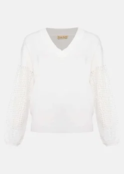 Lise White Broderie Top -Bekleidung Verkaufsgeschäft 403397055 99 lise white broderie top