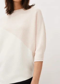 Bethanie Colourblock Ribbed Asymmetric Hem Jumper -Bekleidung Verkaufsgeschäft 403477785 05 bethanie colourblock ribbed asymmetric hem jumper