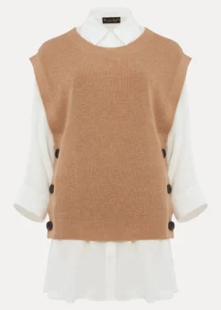 Liv Button Knit Tabard -Bekleidung Verkaufsgeschäft 403536206 99 liv button knit tabard