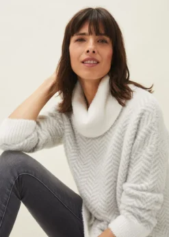 Jess Chevron Jacquard Chunky Jumper -Bekleidung Verkaufsgeschäft 403615468 04 jess chevron jacquard chunky jumper