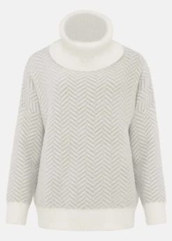 Jess Chevron Jacquard Chunky Jumper -Bekleidung Verkaufsgeschäft 403615468 99 jess chevron jacquard chunky jumper