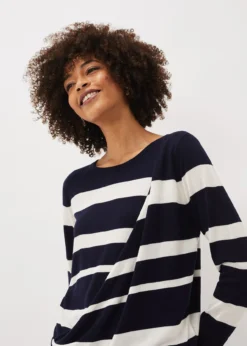 Mary Stripe Fine Knit Jumper