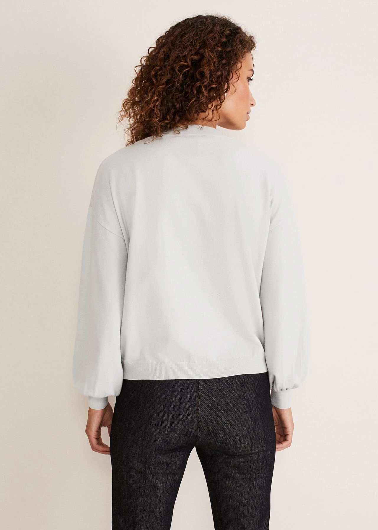 Kylie V Neck Balloon Sleeve Knit 2 Kylie V Neck Balloon Sleeve Knit – Bild 2