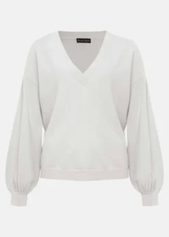 Kylie V Neck Balloon Sleeve Knit 11 Kylie V Neck Balloon Sleeve Knit -Bekleidung Verkaufsgeschäft 403764479 99 kylie v neck balloon sleeve knit