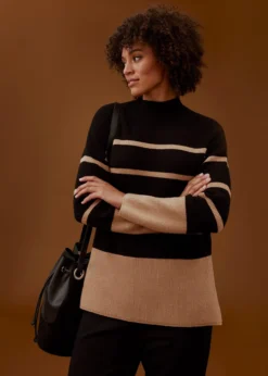 Romy Cosy Stripe Colour Block Knit