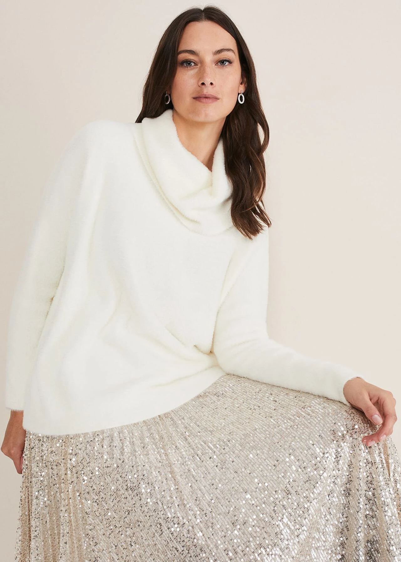 Natalia Fluffy Roll Neck Knit 1 Natalia Fluffy Roll Neck Knit