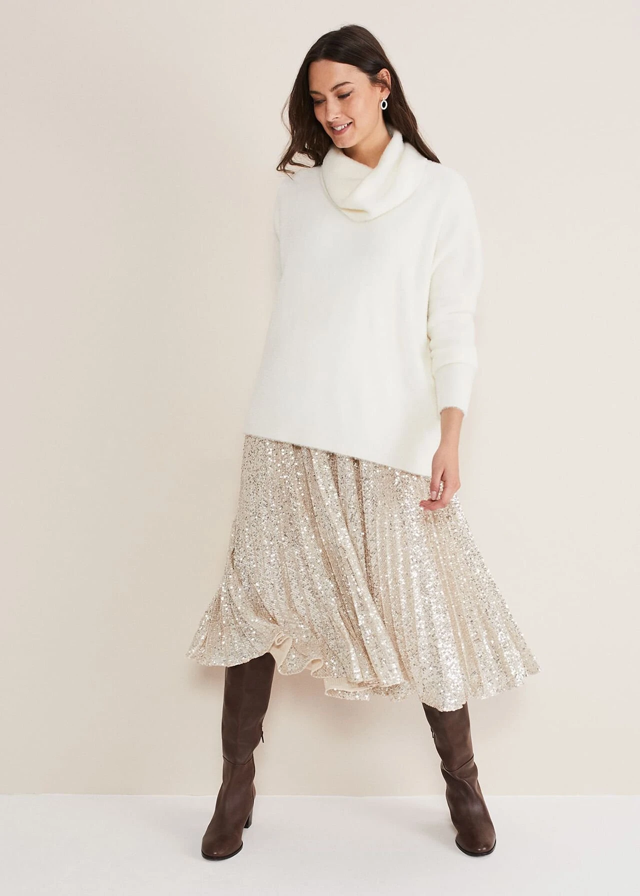 Natalia Fluffy Roll Neck Knit 3 Natalia Fluffy Roll Neck Knit – Bild 3