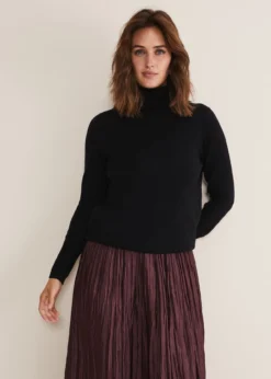 Cressida Wool Cashmere Roll Neck