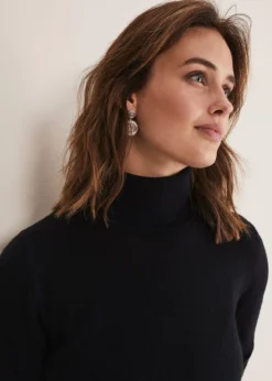 Cressida Wool Cashmere Roll Neck -Bekleidung Verkaufsgeschäft 403850050 04 cressida wool cashmere roll neck