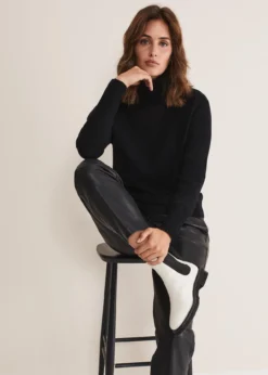 Cressida Wool Cashmere Roll Neck -Bekleidung Verkaufsgeschäft 403850050 07 cressida wool cashmere roll neck