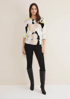 Aletta Floral Knitted Jumper -Bekleidung Verkaufsgeschäft 403886000 03 aletta floral knitted jumper