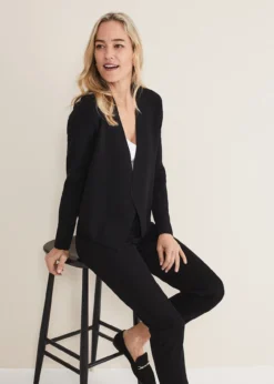 Delia Knitted Waterfall Jacket -Bekleidung Verkaufsgeschäft 403917050 04 delia knitted waterfall jacket