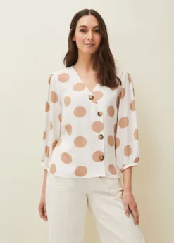 Priyanka Spot Blouse -Bekleidung Verkaufsgeschäft 502074957 04 priyanka spot blouse