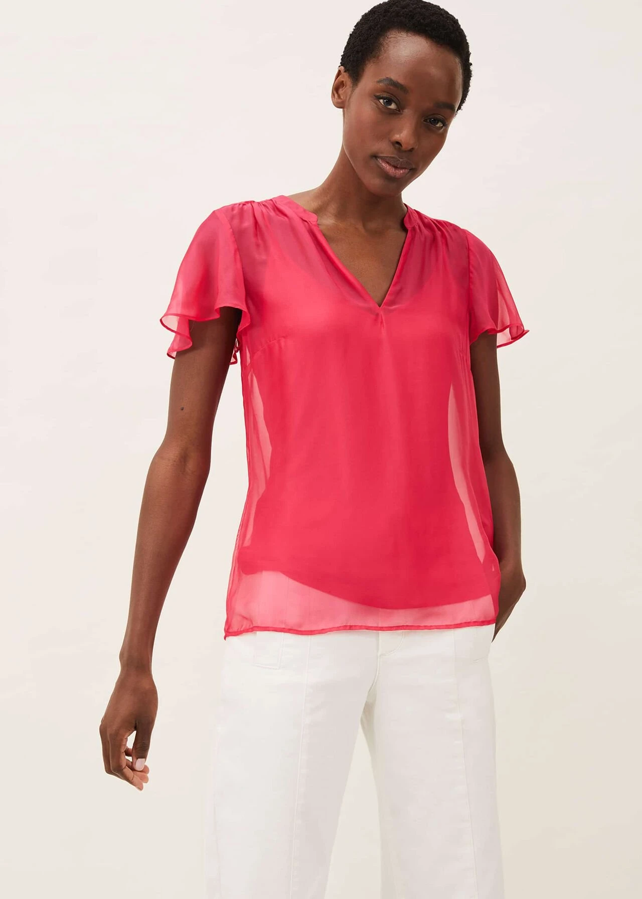 Naya Silk Fitted Blouse 1 Naya Silk Fitted Blouse