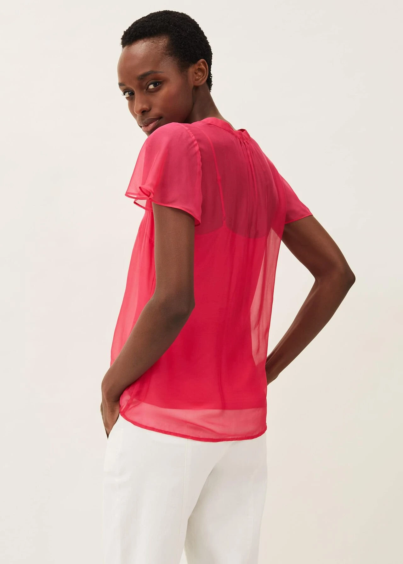 Naya Silk Fitted Blouse 2 Naya Silk Fitted Blouse – Bild 2