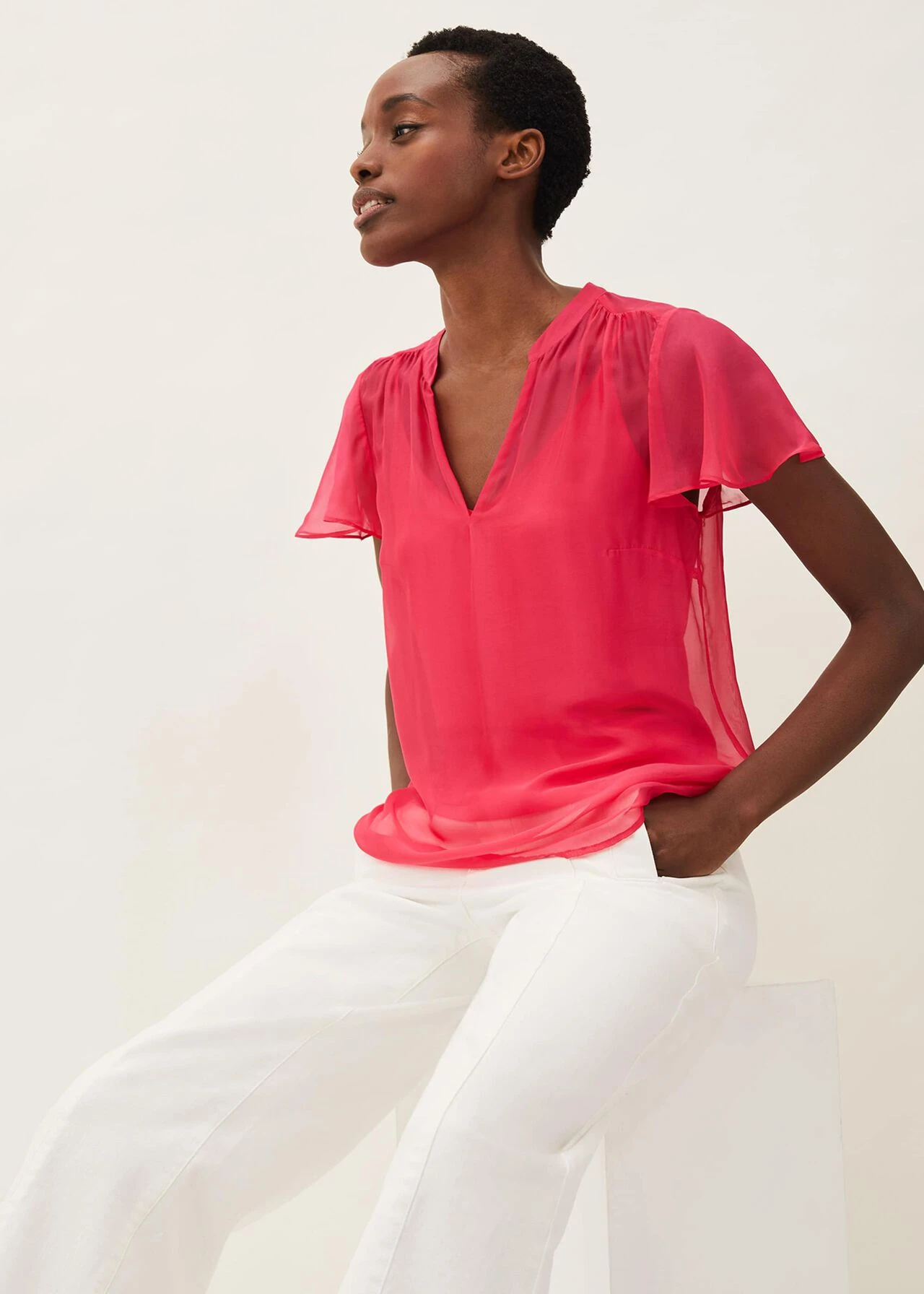 Naya Silk Fitted Blouse 4 Naya Silk Fitted Blouse – Bild 4