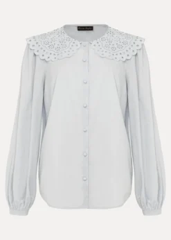 Amelia Oversized Embroidered Collar Blouse -Bekleidung Verkaufsgeschäft 502132462 99 amelia oversized embroidered collar blouse