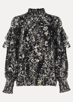 Daphne Floral Frill Blouse -Bekleidung Verkaufsgeschäft 502149050 99 daphne floral frill blouse