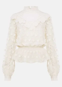 Coralina Embroidered Frill Blouse -Bekleidung Verkaufsgeschäft 502167453 99 coralina embroidered frill blouse