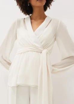 Florentine Semi-Sheer Wrap Top -Bekleidung Verkaufsgeschäft 502188951 05 florentine semi sheer wrap top