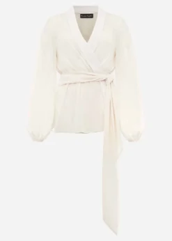 Florentine Semi-Sheer Wrap Top -Bekleidung Verkaufsgeschäft 502188951 99 florentine semi sheer wrap top