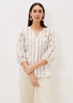 Caela Broderie Blouse