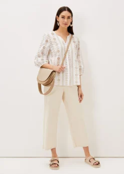 Caela Broderie Blouse -Bekleidung Verkaufsgeschäft 502209051 03 caela broderie blouse