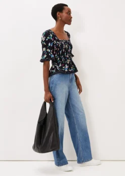 Hudson Floral Co-Ord Blouse -Bekleidung Verkaufsgeschäft 502212836 05 hudson floral co ord blouse