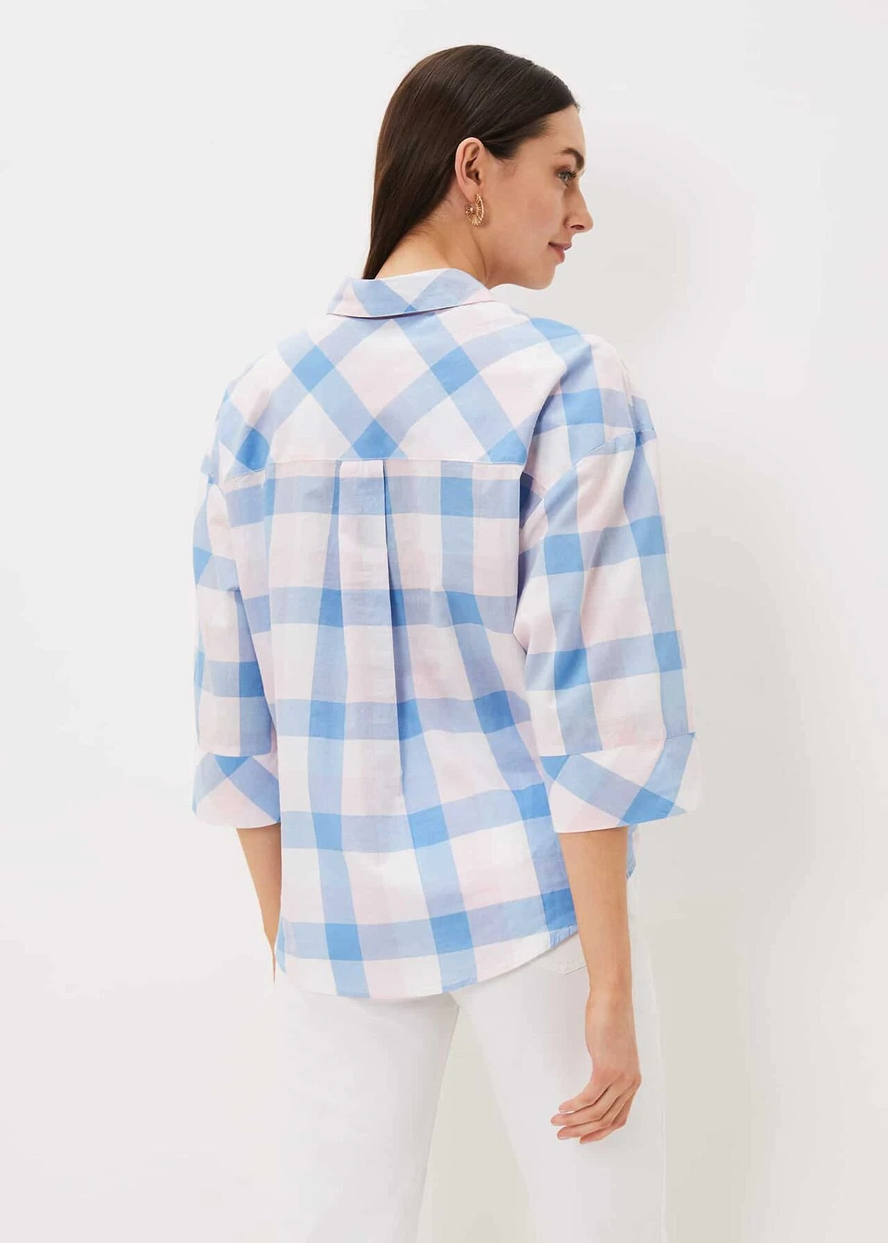Della Gingham Tie Front Blouse 2 Della Gingham Tie Front Blouse – Bild 2