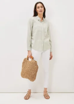 Oliva Ruched Side Stripe Shirt -Bekleidung Verkaufsgeschäft 502243454 03 oliva ruched side stripe shirt