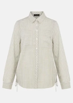 Oliva Ruched Side Stripe Shirt -Bekleidung Verkaufsgeschäft 502243454 99 oliva ruched side stripe shirt