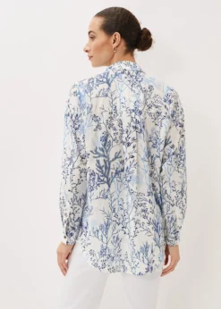 Claire Coral Print Shirt -Bekleidung Verkaufsgeschäft 502250284 03 claire coral print shirt