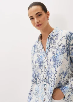 Claire Coral Print Shirt -Bekleidung Verkaufsgeschäft 502250284 04 claire coral print shirt