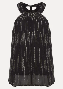 Eula Lurex Halterneck Top Co-Ord -Bekleidung Verkaufsgeschäft 502327029 99 eula lurex halterneck top co ord