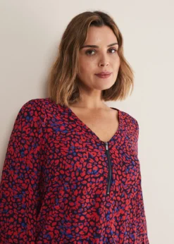 Caelen Printed Tunic Blouse -Bekleidung Verkaufsgeschäft 502340753 05 caelen printed tunic blouse