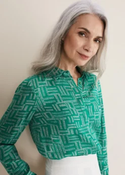 Hatty Abstract Co-Ord Blouse