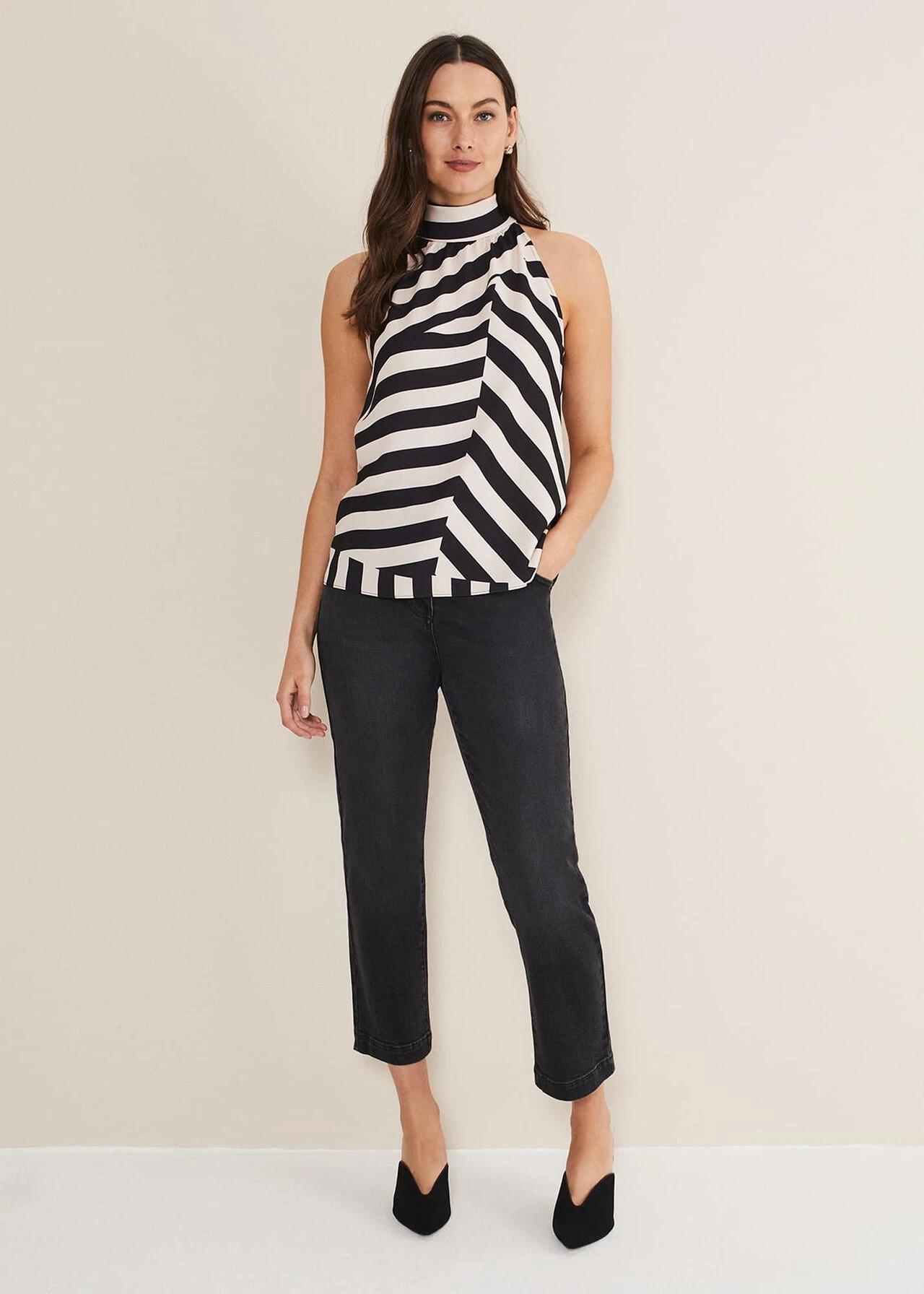 Lana Striped Halter Neck Top 5 Lana Striped Halter Neck Top – Bild 5